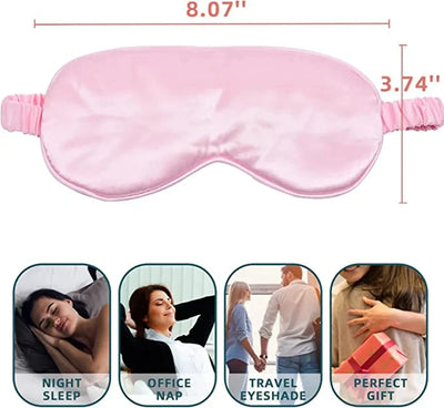 Imitated Silk Sleep Eye Mask – Portable Travel Eyepatch for Relaxation, Naps & Night Sleep – Comfortable, Breathable Eye Cover