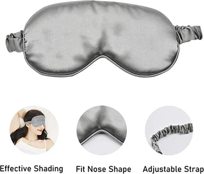 Imitated Silk Sleep Eye Mask – Portable Travel Eyepatch for Relaxation, Naps & Night Sleep – Comfortable, Breathable Eye Cover