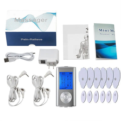 TENS EMS Unit – 8 Modes Digital Palm Device for Pain Relief, Muscle Therapy & Body Massager for Neck, Back, and Lumbar