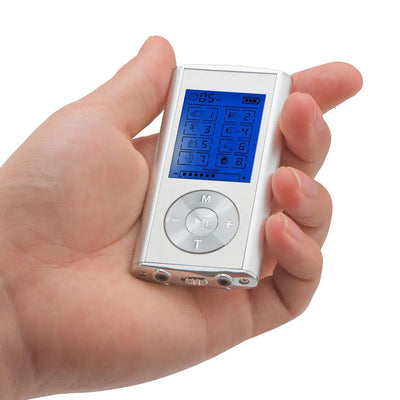 TENS EMS Unit – 8 Modes Digital Palm Device for Pain Relief, Muscle Therapy & Body Massager for Neck, Back, and Lumbar