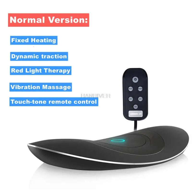 Electric Lumbar Traction Massager | Heated Back Pain Relief with Vibration, Air Stretch & Pulse Therapy – FDA Approved