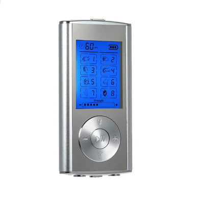 TENS EMS Unit – 8 Modes Digital Palm Device for Pain Relief, Muscle Therapy & Body Massager for Neck, Back, and Lumbar