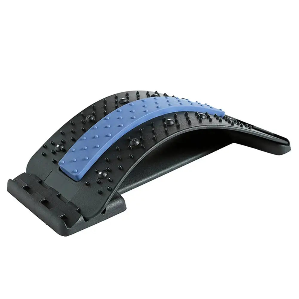 Back Stretcher Massage Equipment – Lumbar Support Device for Effective Back Pain Relief, Adjustable Self-Massage Stretching Tool