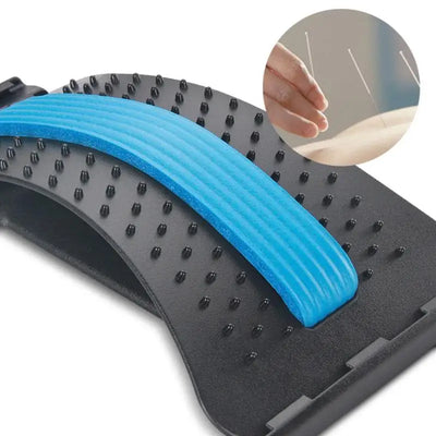 Spine Pain Relief Lumbar Traction Device – Back Stretching & Massage Board for Posture Correction and Disc Herniation Prevention