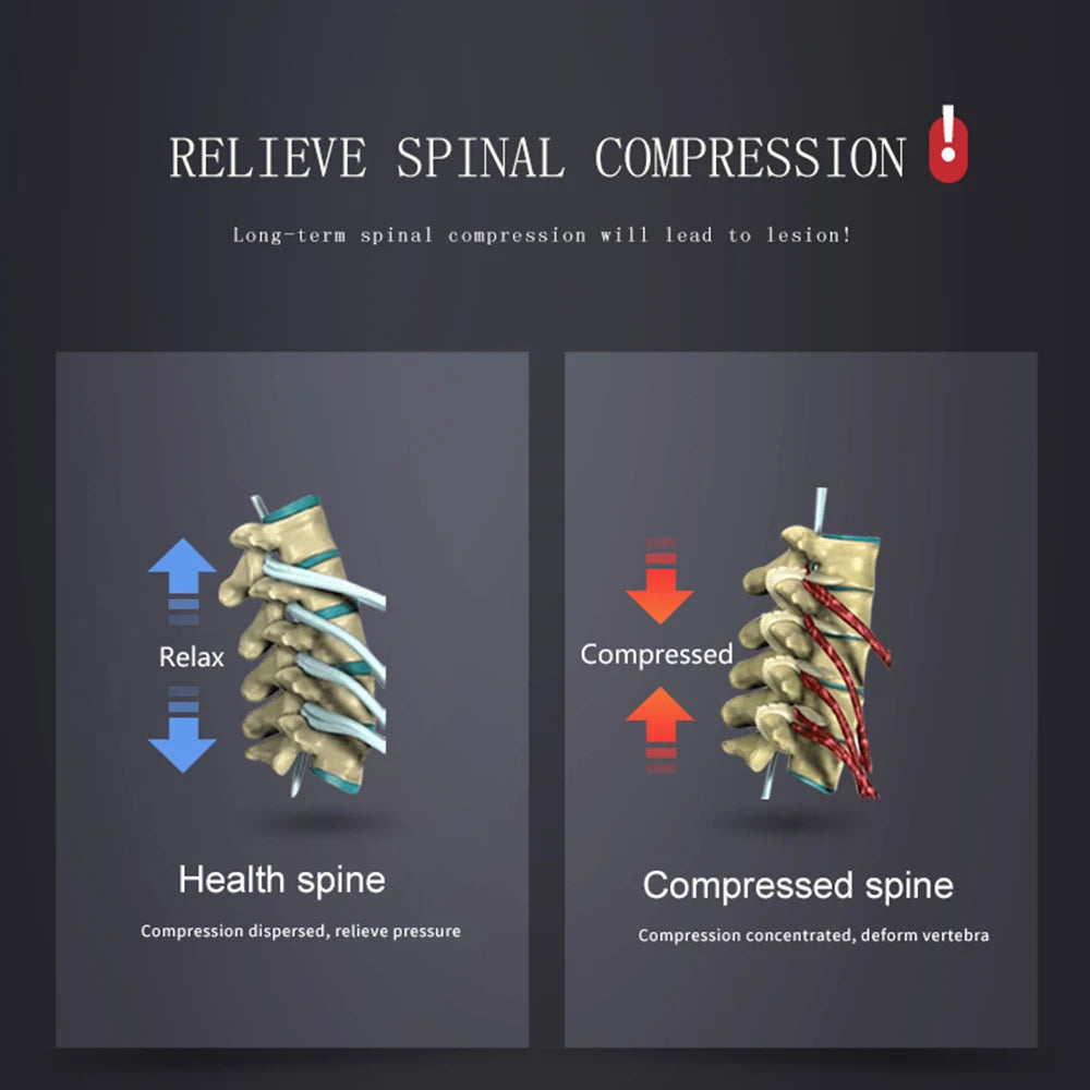 "Inflatable Back Decompression Belt – Lumbar Traction Device for Instant Back Pain Relief"