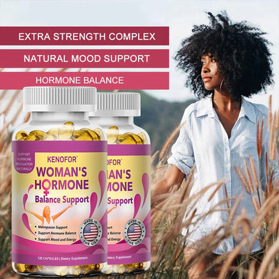 Balance Your Hormones & Feel Like You Again – Kenofor Menopause Support (120 Capsules)