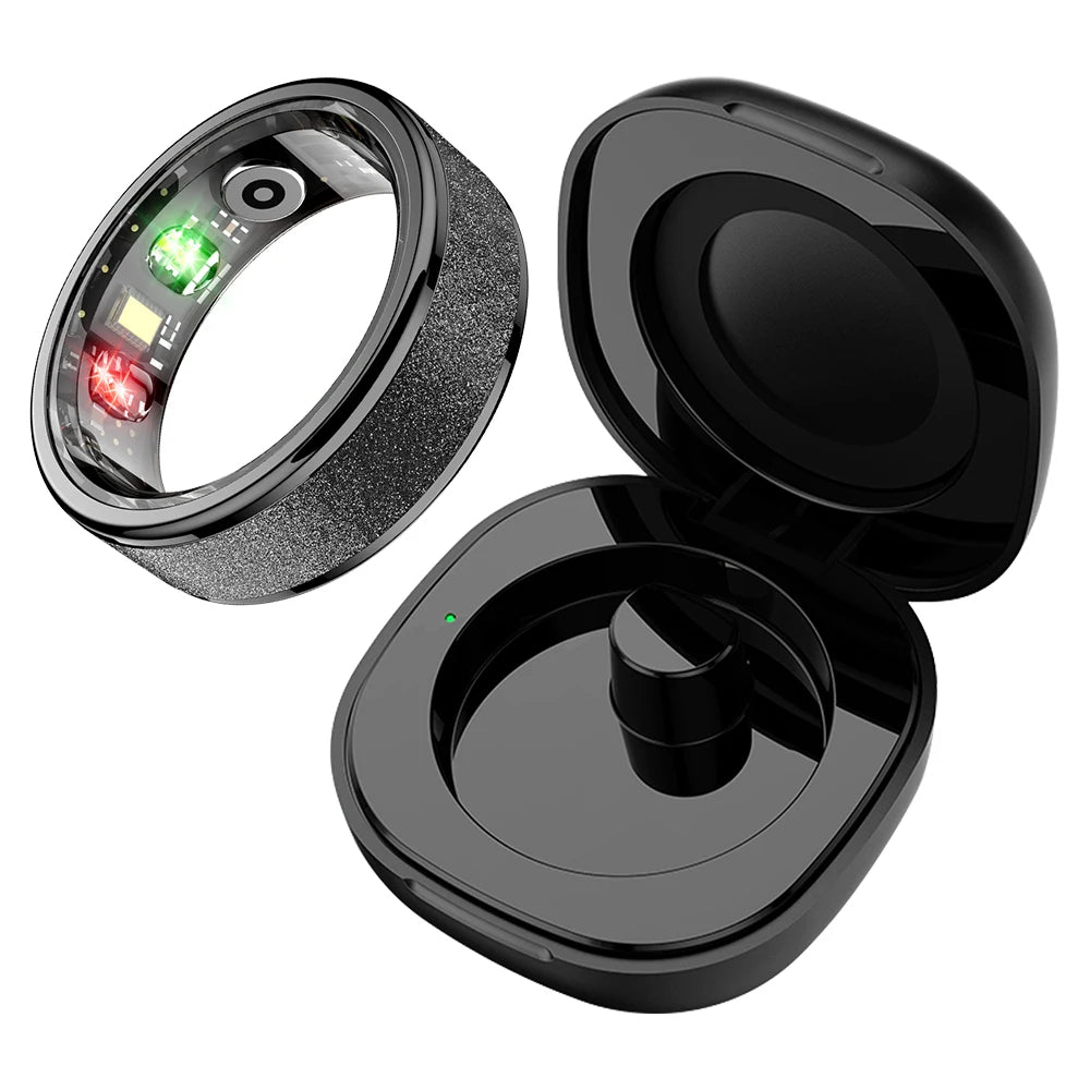COLMI R10 Smart Ring – Health & Sleep Monitor with Charging Case, 5ATM Waterproof, Compatible with Xiaomi Phones – Activity Tracker for Men & Women