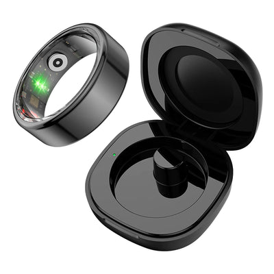2024 COLMI R02 Smart Ring with Charging Case – 39 Days Battery Life, Health Monitor, 5ATM Waterproof for Men & Women