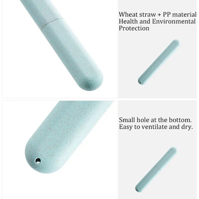 Portable Toothbrush Protector Case – Dustproof Travel Toothbrush Holder – Health & Hygiene Protector for Travel & Storage