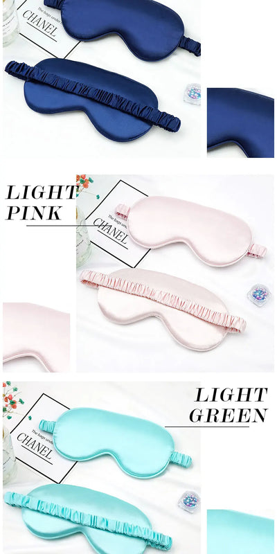 Imitated Silk Sleep Eye Mask – Portable Travel Eyepatch for Relaxation, Naps & Night Sleep – Comfortable, Breathable Eye Cover
