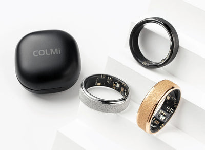 COLMI R10 Smart Ring – Health & Sleep Monitor with Charging Case, 5ATM Waterproof, Compatible with Xiaomi Phones – Activity Tracker for Men & Women