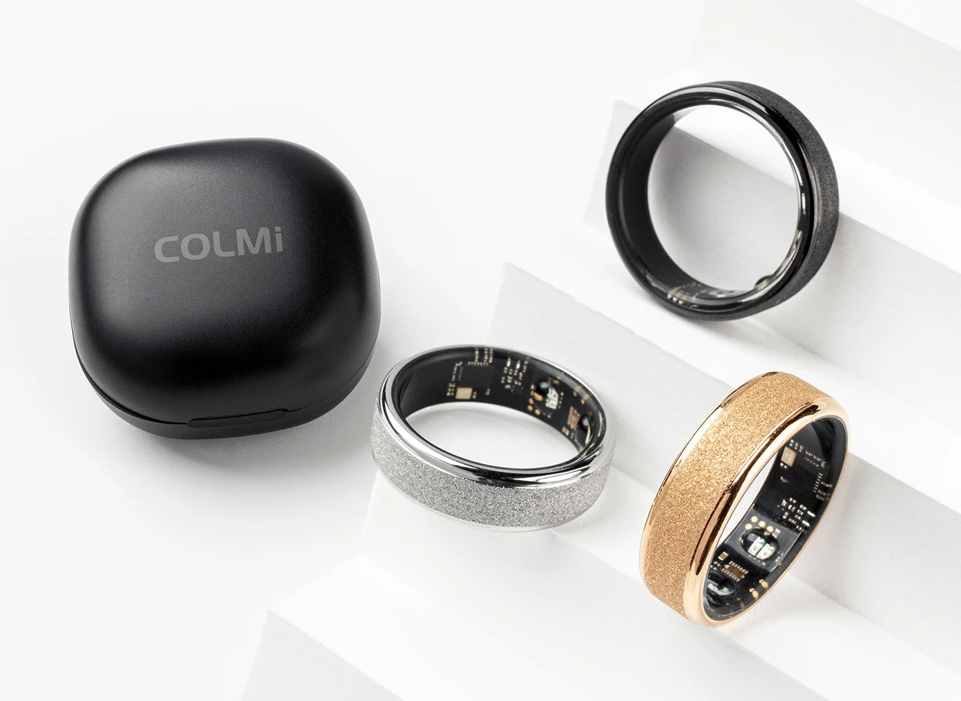 "COLMI R10 Smart Ring with Charging Case – Health & Sleep Monitor, 5ATM Waterproof, Multi-Sport Modes"