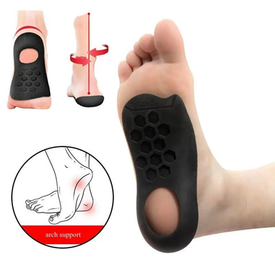 XO-Legs Orthotic Insoles for Flat Feet – Arch Support Pad for Plantar Fasciitis – Shock Absorbing Sole Insert for Foot Care