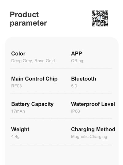 "COLMI R02 Smart Ring – Military Grade Titanium, Health Monitoring, Waterproof, Multi-Sport Modes"