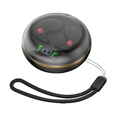 Invisible Bluetooth Earbuds with Charging Case – BY-8 Semi In-Ear Wireless Sleep Headphones for Yoga, Travel, and Relaxation