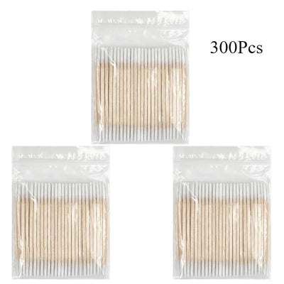 100/300pcs Double Head Cotton Swabs – Premium Makeup & Cleaning Buds for Nose, Ears, and Health Care