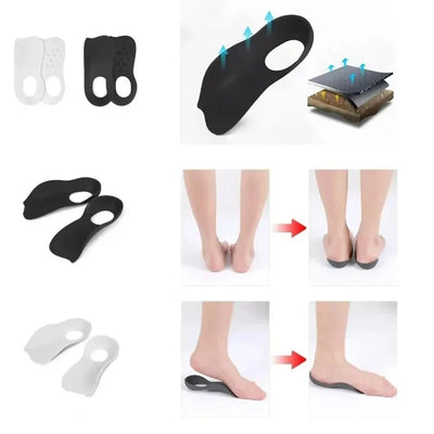 XO-Legs Orthotic Insoles for Flat Feet – Arch Support Pad for Plantar Fasciitis – Shock Absorbing Sole Insert for Foot Care
