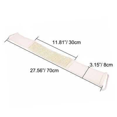 "Exfoliate & Refresh with Natural Loofah Shower Scrubber – Unisex Massage Back Strap for Soft, Glowing Skin"