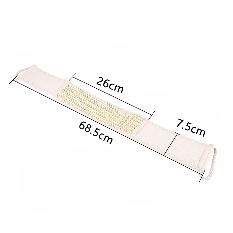 "Exfoliate & Refresh with Natural Loofah Shower Scrubber – Unisex Massage Back Strap for Soft, Glowing Skin"