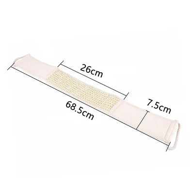 "Exfoliate & Refresh with Natural Loofah Shower Scrubber – Unisex Massage Back Strap for Soft, Glowing Skin"