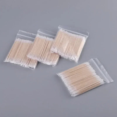 100/300pcs Double Head Cotton Swabs – Premium Makeup & Cleaning Buds for Nose, Ears, and Health Care