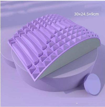 "Back Stretcher for Lower Back Pain Relief – Spine Aligner, Lumbar Decompression Massager for Sciatica & Herniated Discs"