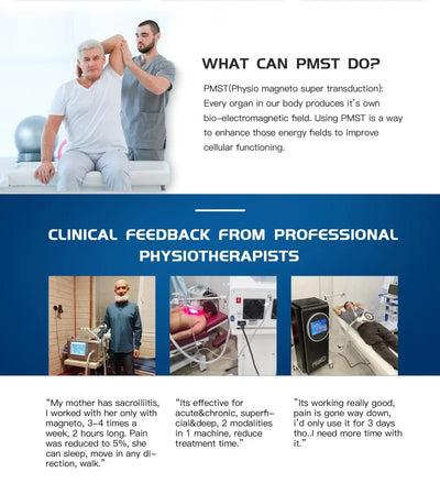 Portable Magnetic Therapy PEMF Device with Two Handles – EMTT Physiotherapy for Low Back Pain Relief