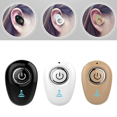 Invisible Single Ear Bluetooth 5.0 Headset | Ultra-Light, Wireless In-Ear Earbud for Music, Running & Relaxation