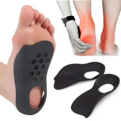XO-Legs Orthotic Insoles for Flat Feet – Arch Support Pad for Plantar Fasciitis – Shock Absorbing Sole Insert for Foot Care