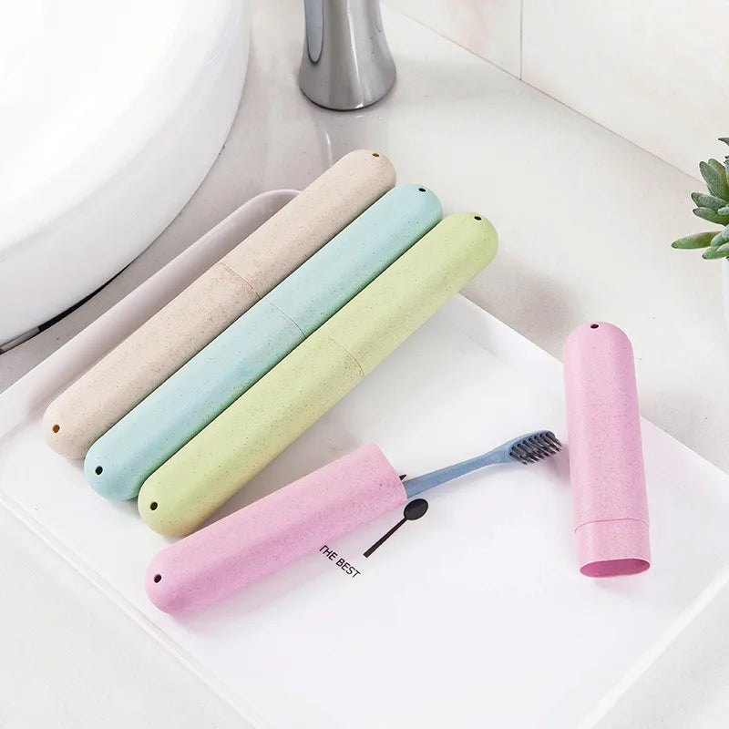 Portable Toothbrush Protector Case – Dustproof Travel Toothbrush Holder – Health & Hygiene Protector for Travel & Storage