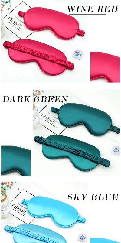 Imitated Silk Sleep Eye Mask – Portable Travel Eyepatch for Relaxation, Naps & Night Sleep – Comfortable, Breathable Eye Cover