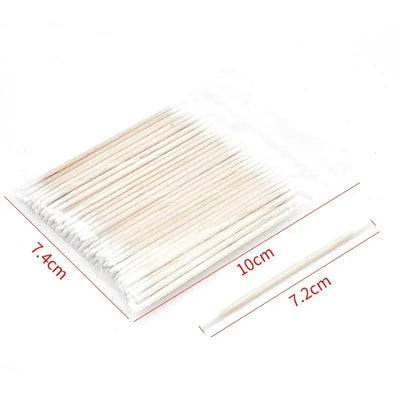 100/300pcs Double Head Cotton Swabs – Premium Makeup & Cleaning Buds for Nose, Ears, and Health Care
