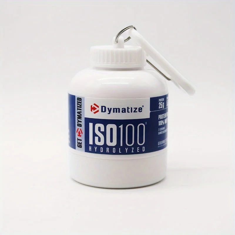 100ML Mini Portable Protein Container Bottle – Outdoor Sports Powder Bottle with Whey Keychain & Health Funnel