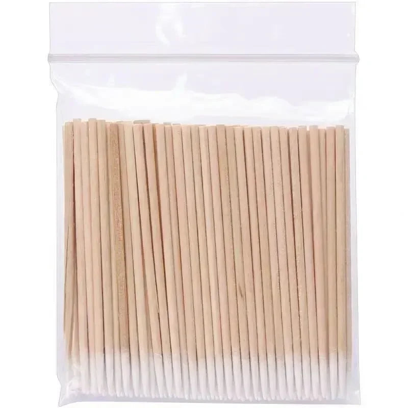 100/300pcs Double Head Cotton Swabs – Premium Makeup & Cleaning Buds for Nose, Ears, and Health Care