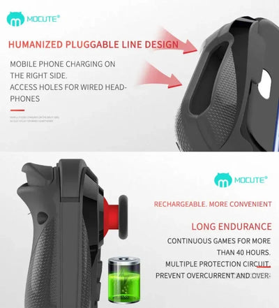 Total Control in Your Pocket — Meet the MOCUTE-058 Wireless Gamepad  Tired of sloppy touchscreen controls? MOCUTE-058 isn’t just a gamepad — it’s your secret weapon. Whether you're on Android, iOS, or even PC… you're walking into battle with an edge