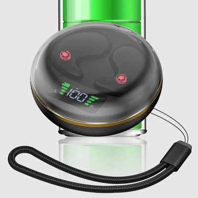 Invisible Bluetooth Earbuds with Charging Case – BY-8 Semi In-Ear Wireless Sleep Headphones for Yoga, Travel, and Relaxation