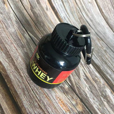 100ML Mini Portable Protein Container Bottle – Outdoor Sports Powder Bottle with Whey Keychain & Health Funnel