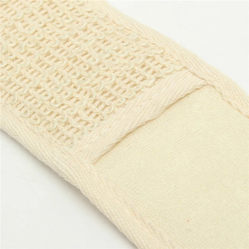 "Exfoliate & Refresh with Natural Loofah Shower Scrubber – Unisex Massage Back Strap for Soft, Glowing Skin"