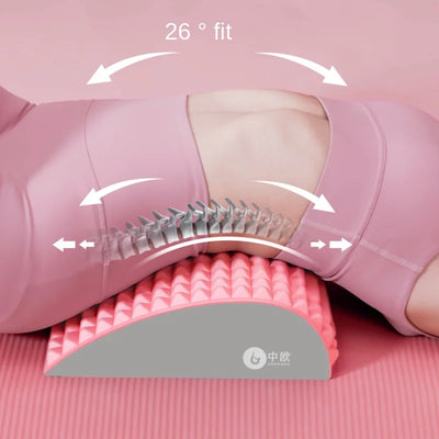 "Back Stretcher for Lower Back Pain Relief – Spine Aligner, Lumbar Decompression Massager for Sciatica & Herniated Discs"
