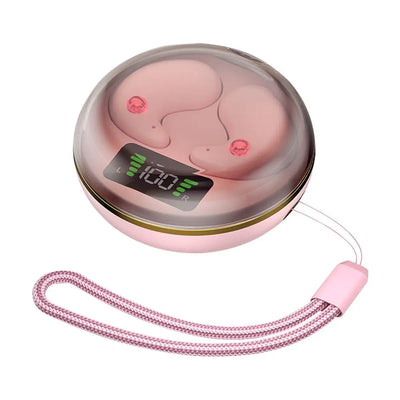 Invisible Bluetooth Earbuds with Charging Case – BY-8 Semi In-Ear Wireless Sleep Headphones for Yoga, Travel, and Relaxation