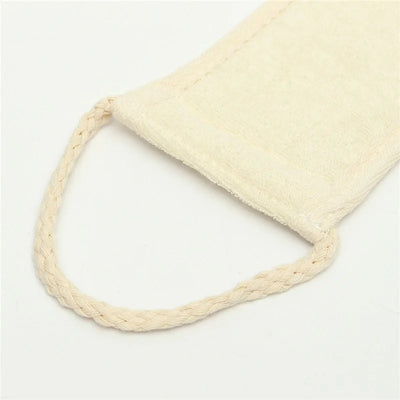 "Exfoliate & Refresh with Natural Loofah Shower Scrubber – Unisex Massage Back Strap for Soft, Glowing Skin"