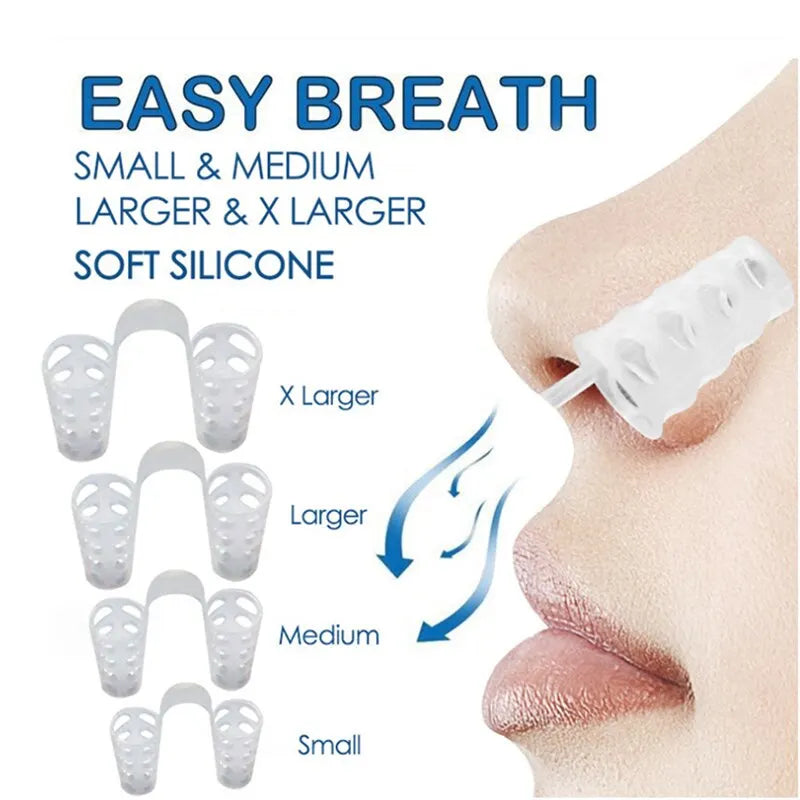 "Sleep Better Tonight with Anti-Snoring Nasal Dilators – 4PCS for Easy Breathing & Snoring Prevention"