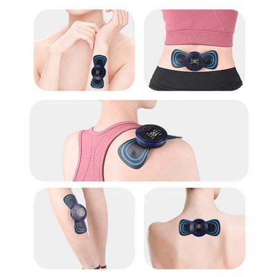 "Full Body Pain Relief in Your Pocket – Mini Massager Machine with 8 Modes & 19 Frequency Levels for Muscle Relaxation, Rechargeable & Compact"