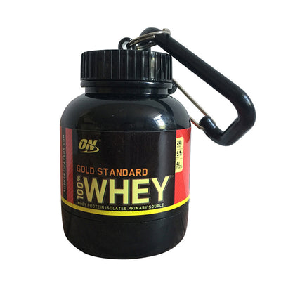 100ML Mini Portable Protein Container Bottle – Outdoor Sports Powder Bottle with Whey Keychain & Health Funnel