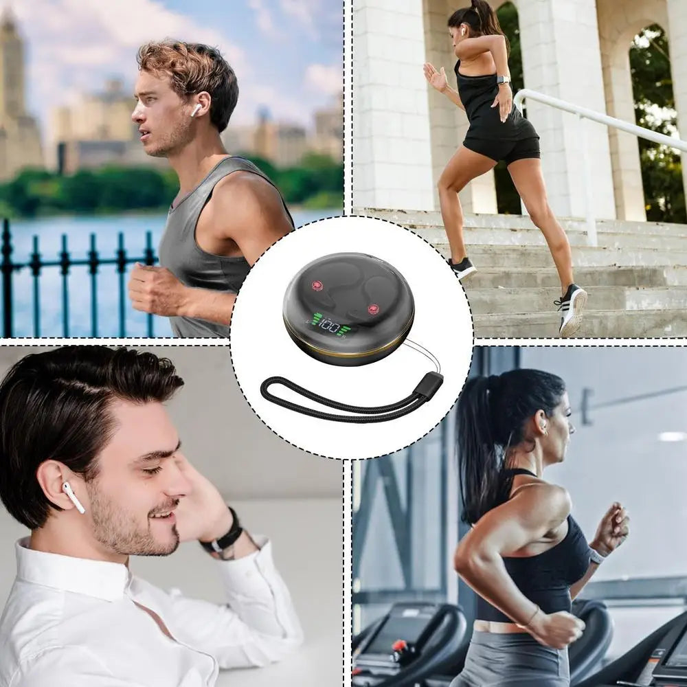 Invisible Bluetooth Earbuds with Charging Case – BY-8 Semi In-Ear Wireless Sleep Headphones for Yoga, Travel, and Relaxation