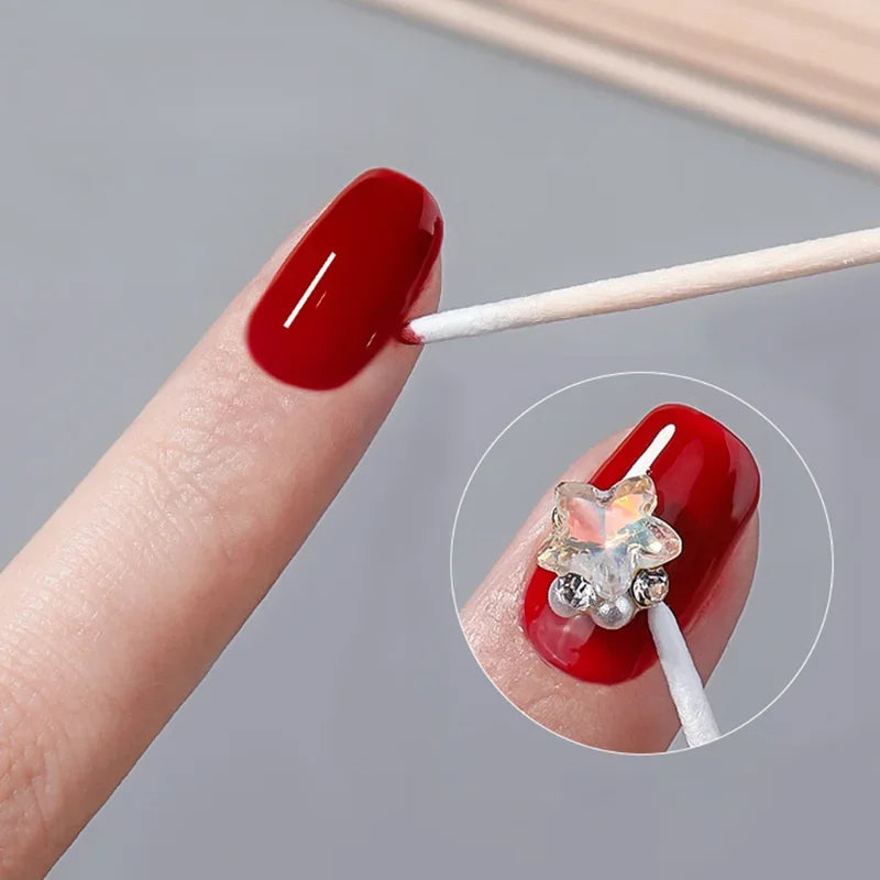 100/300pcs Double Head Cotton Swabs – Premium Makeup & Cleaning Buds for Nose, Ears, and Health Care