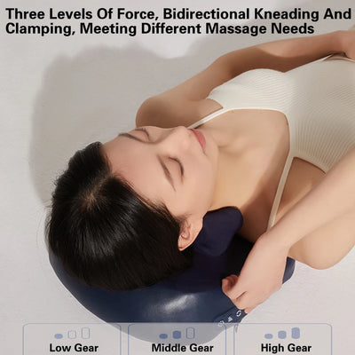 6D Electric Neck Massager Pillow – Shiatsu Cervical Traction & Heating Device for Neck and Back Pain Relief
