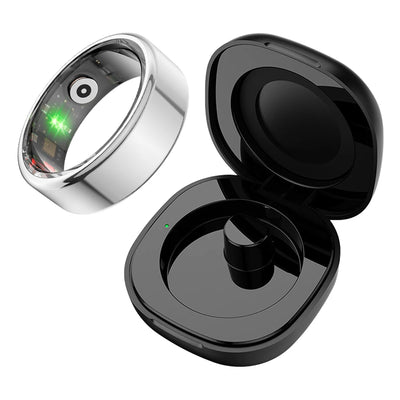 2024 COLMI R02 Smart Ring with Charging Case – 39 Days Battery Life, Health Monitor, 5ATM Waterproof for Men & Women