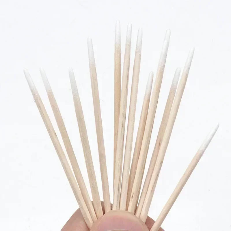 100/300pcs Double Head Cotton Swabs – Premium Makeup & Cleaning Buds for Nose, Ears, and Health Care