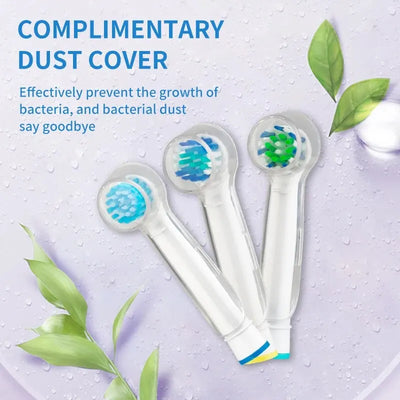4pcs Replacement Brush Heads for Oral-B Electric Toothbrush – Compatible with Advance Power, Vitality, Precision Clean, Pro Health, Triumph, & 3D Excel